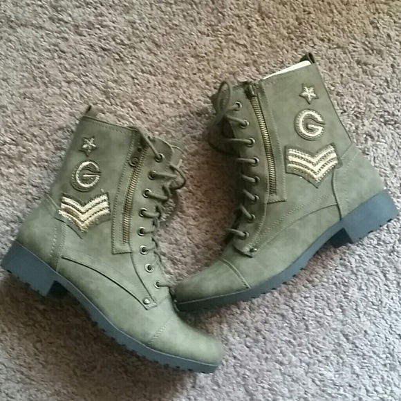 guess military boots